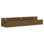 Voir la diapositive 3 : VIDAXL Etageres murales 2 pcs Marron miel 50x12x9cm Bois de pin massif