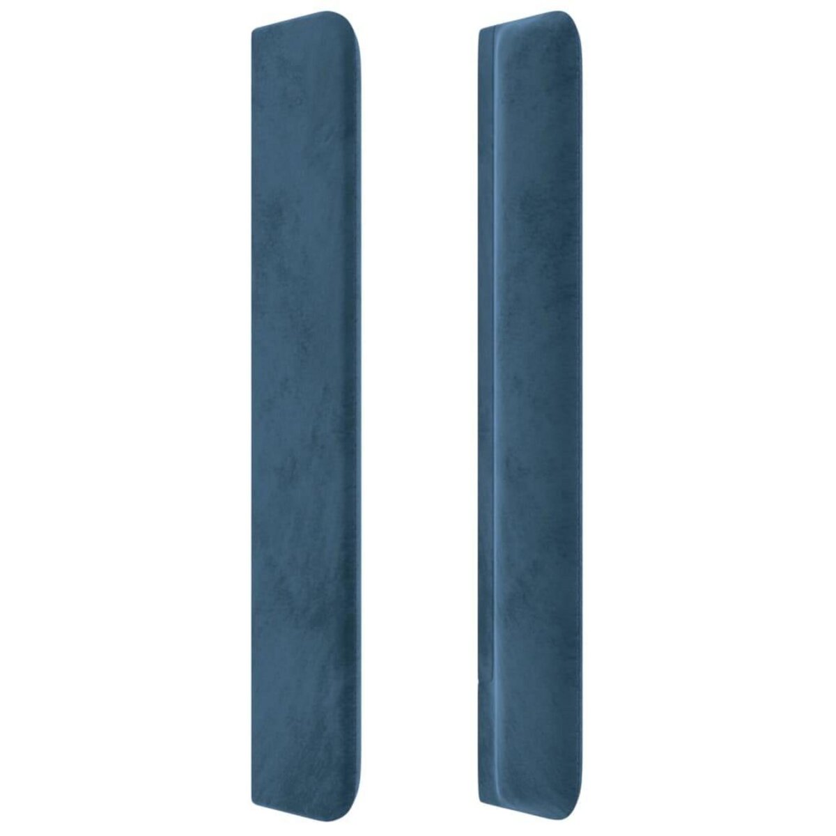 VIDAXL Tete de lit avec oreilles Bleu fonce 203x16x118/128 cm Velours