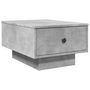 Voir la diapositive 2 : VIDAXL Table basse gris beton 60x45x31 cm bois d'ingenierie