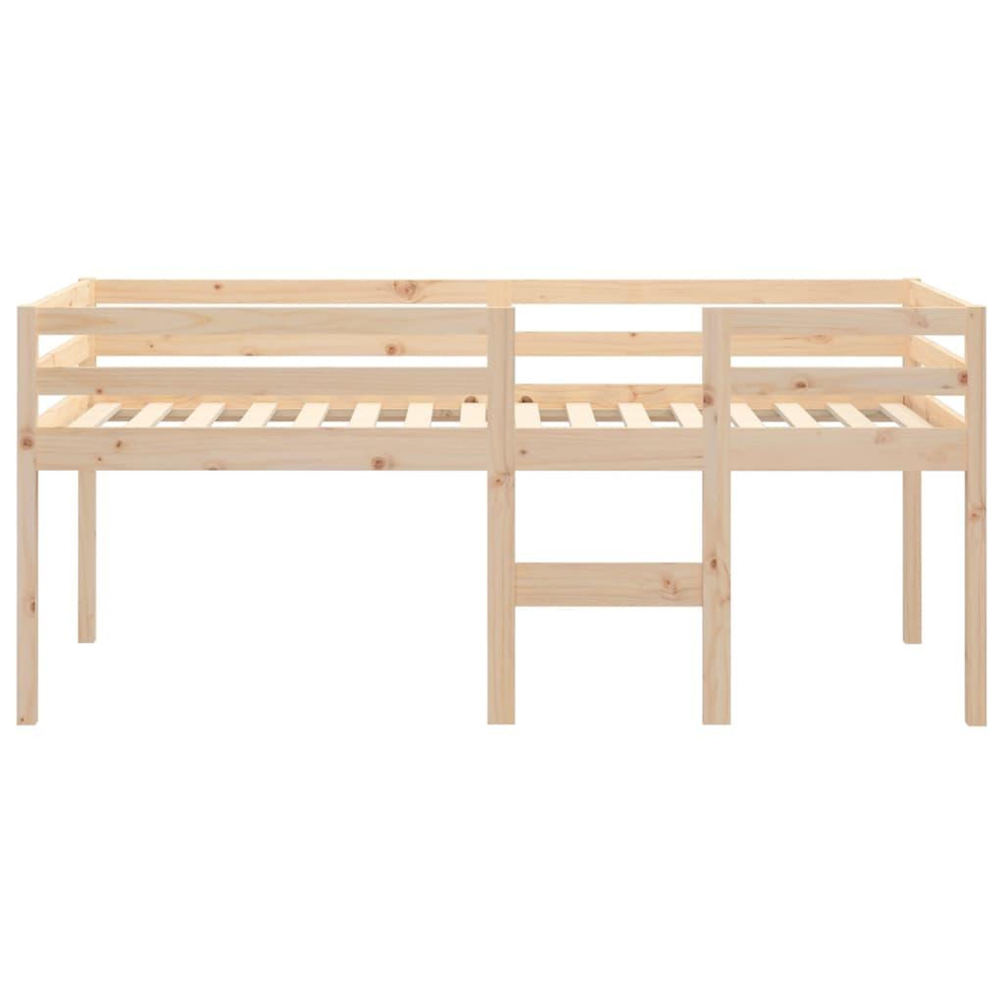 Voir la diapositive 5 : VIDAXL Lit haut sans matelas 90x200 cm bois de pin massif
