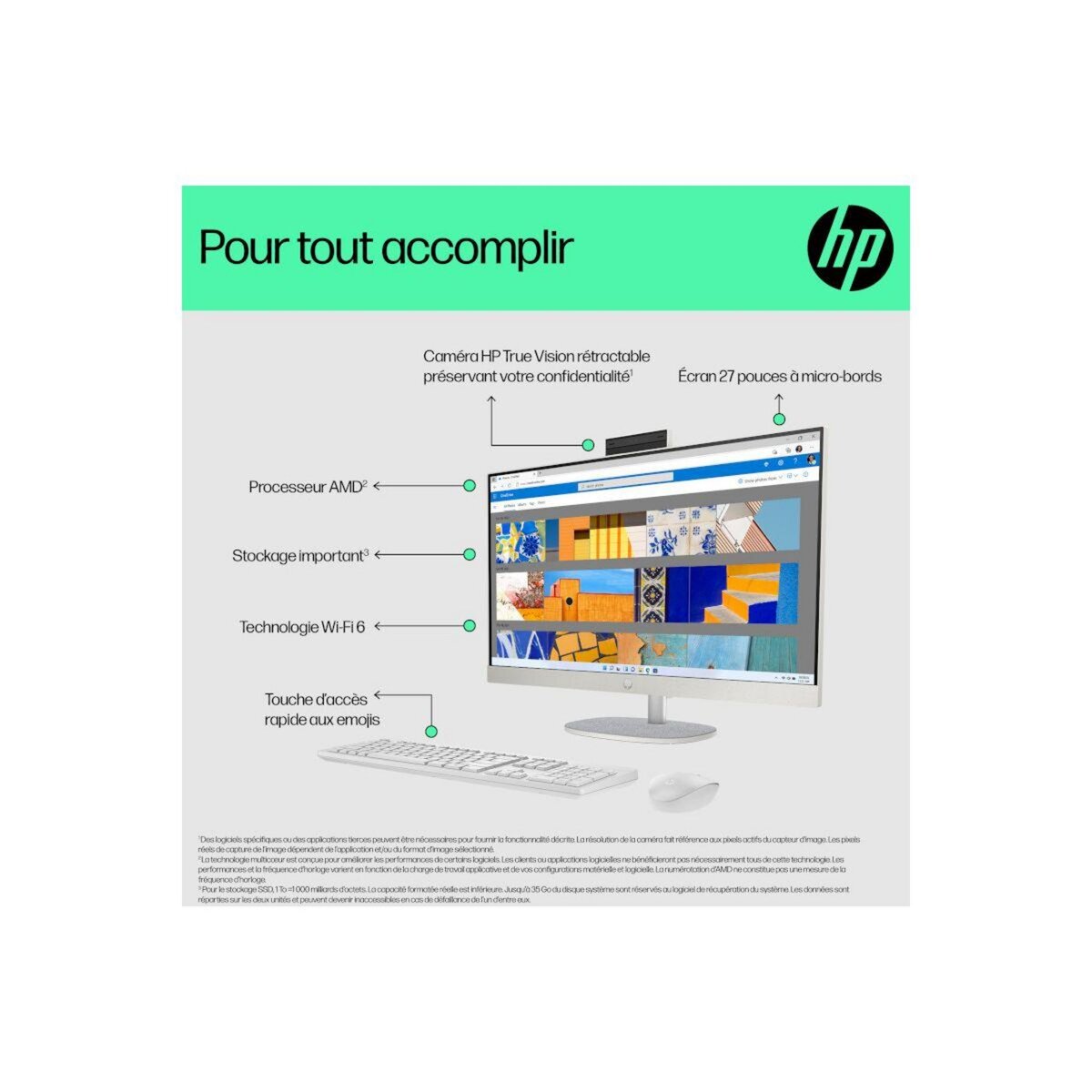HP Ordinateur tout-en-un 27-cr0058nf