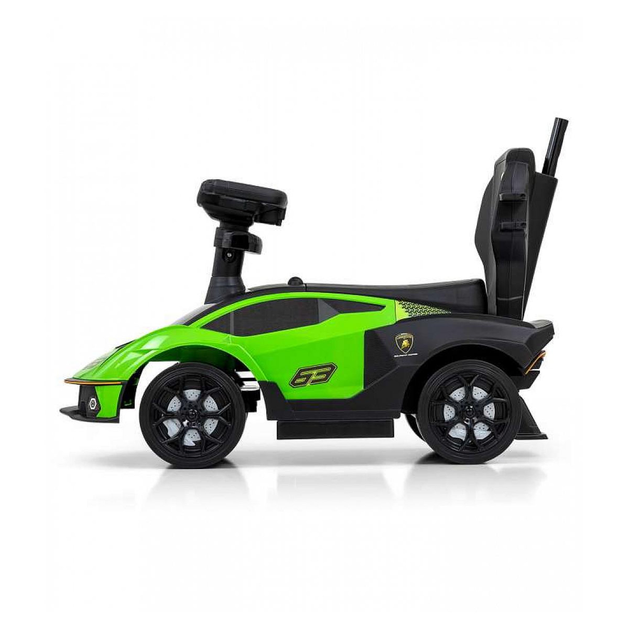 Voir la diapositive 1 : MILLY MALLY Porteur avec barre de poussée LAMBORGHINI ESSENZA SC V12 Vert