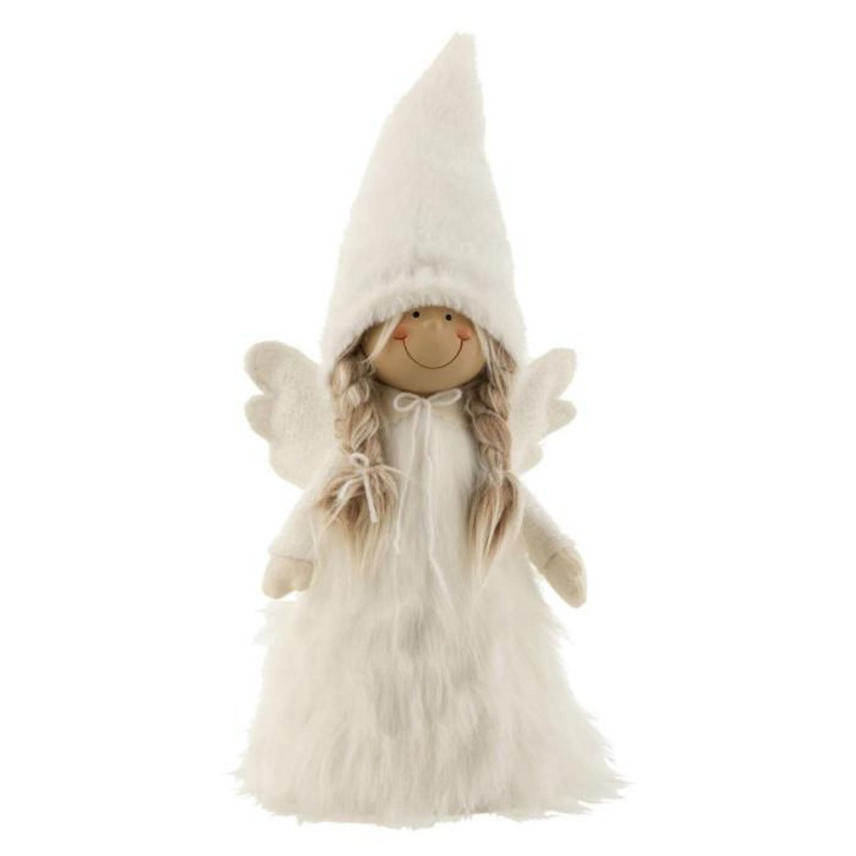 Paris Prix Statuette Déco  Fille Hiver  32cm Blanc