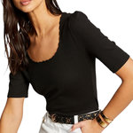 MORGAN T shirt  Femme Morgan DABRI. Coloris disponibles : Noir