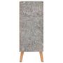 Voir la diapositive 4 : VIDAXL Buffet gris beton 60x30x72 cm bois d'ingenierie