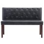 Voir la diapositive 3 : VIDAXL Banc 120 cm Gris Similicuir daim