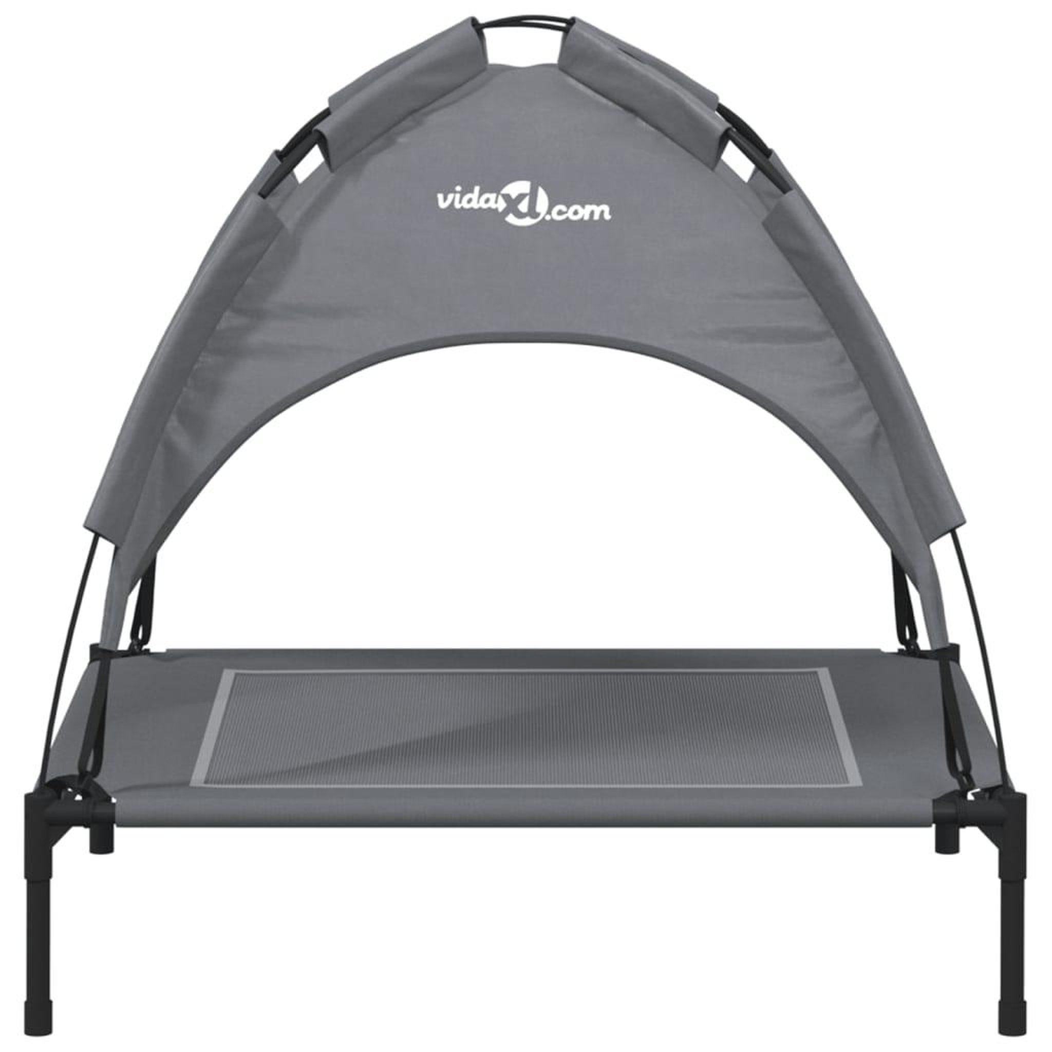 Voir la diapositive 4 : VIDAXL Lit pour chien avec auvent anthracite tissu Oxford et acier