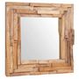 Voir la diapositive 4 : VIDAXL Miroir decoratif Teck 60x60 cm Carre