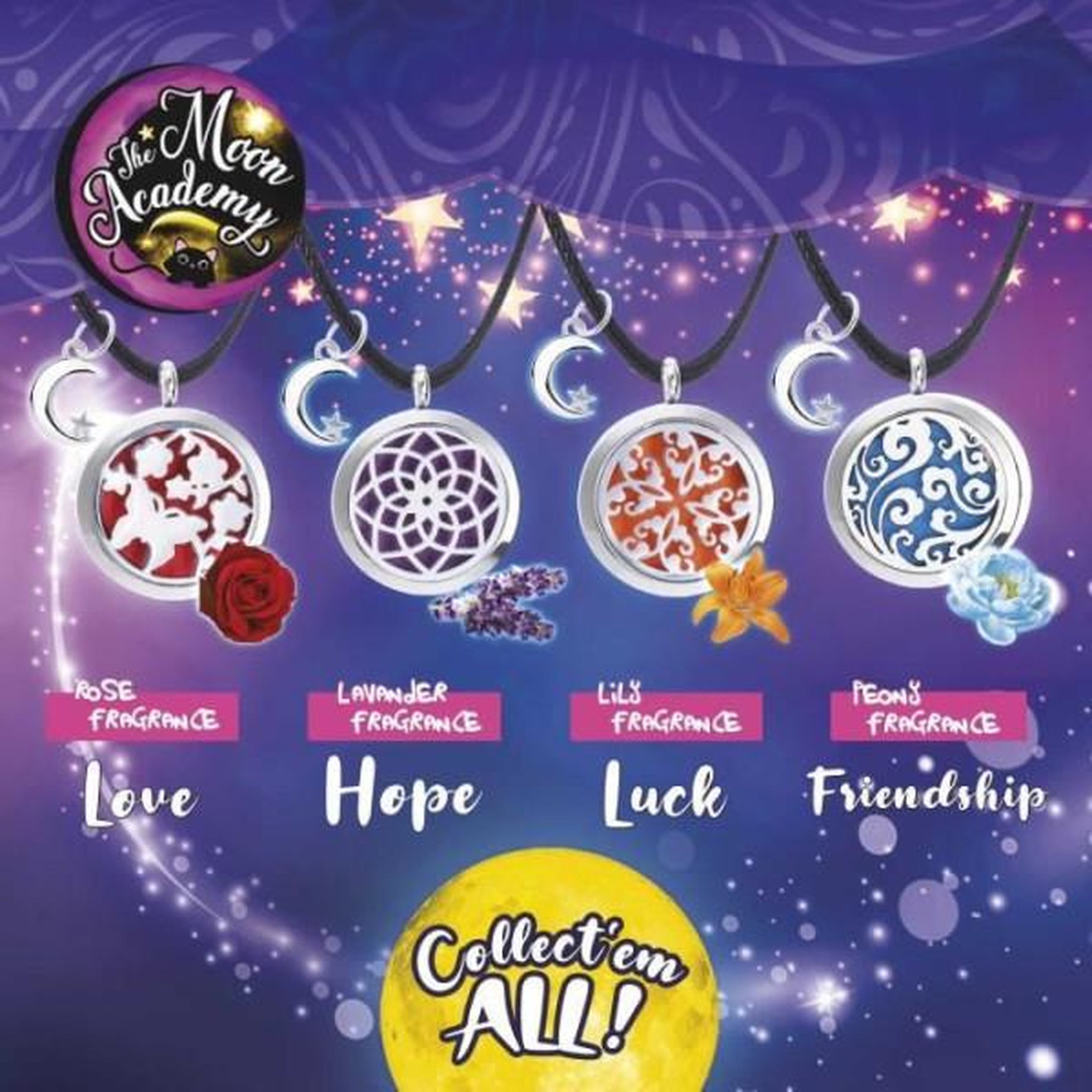 Voir la diapositive 4 : LISCIANI GIOCHI Amulettes parfumées - LISCIANI - The Moon Academy - Collection amulettes - Chance, amour, santé - Créations uniques