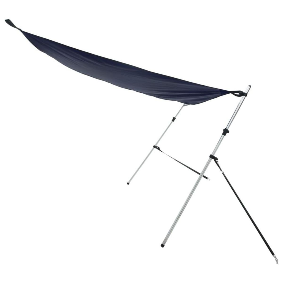 VIDAXL Extension d'ombrage T-Top bleu marine 170x208x(115-183) cm