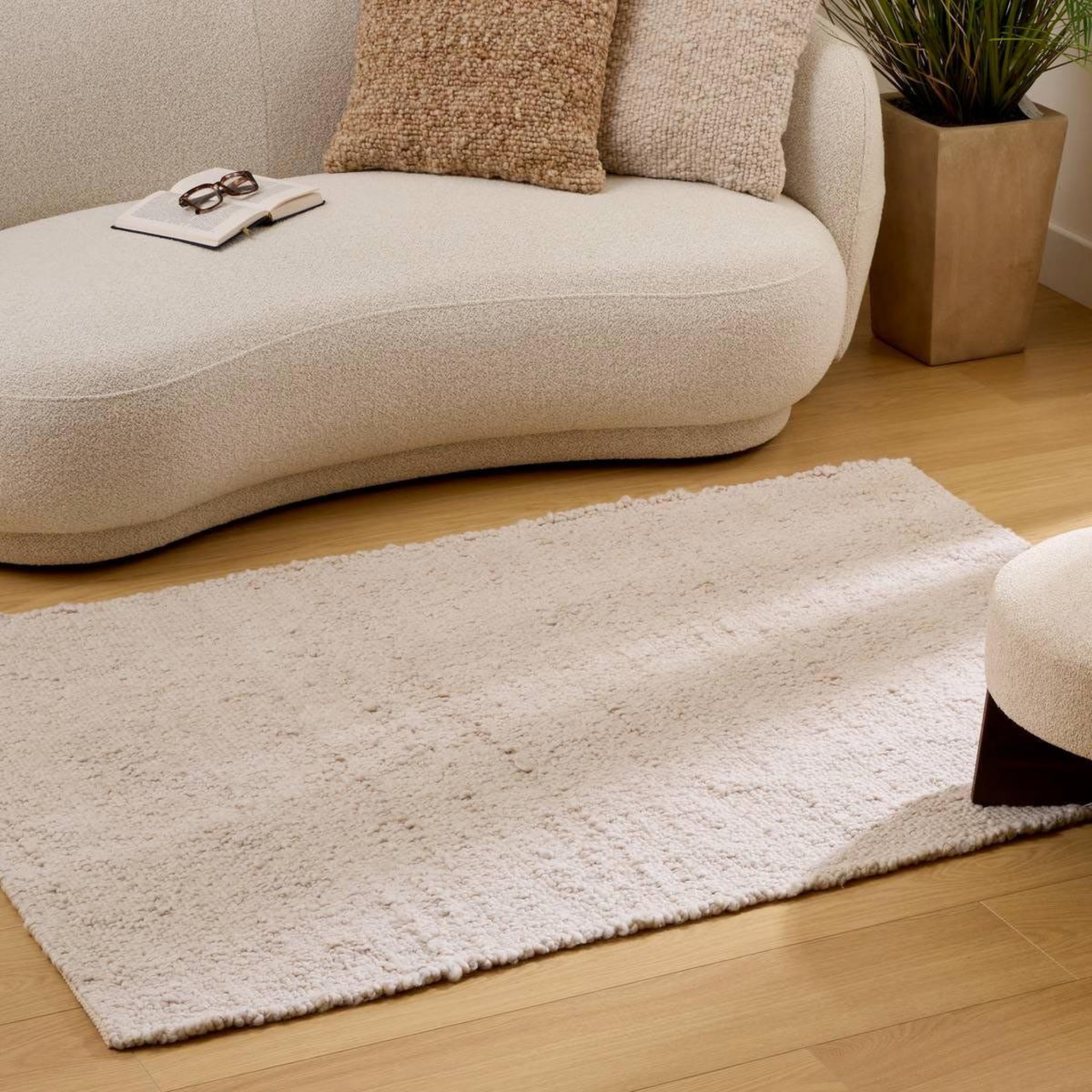 Voir la diapositive 4 : ATMOSPHERA Tapis effet laine  volna  118x170cm ivoire