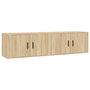 Voir la diapositive 2 : VIDAXL Meubles TV muraux 2 pcs chene sonoma 80x34,5x40 cm