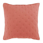 Paris Prix Housse de Coussin  Mellow  40x40cm Terracotta & Blanc