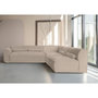 Voir la diapositive 4 : BEST MOBILIER Felix - canapé modulable d'angle droit 5 places en tissu texturé