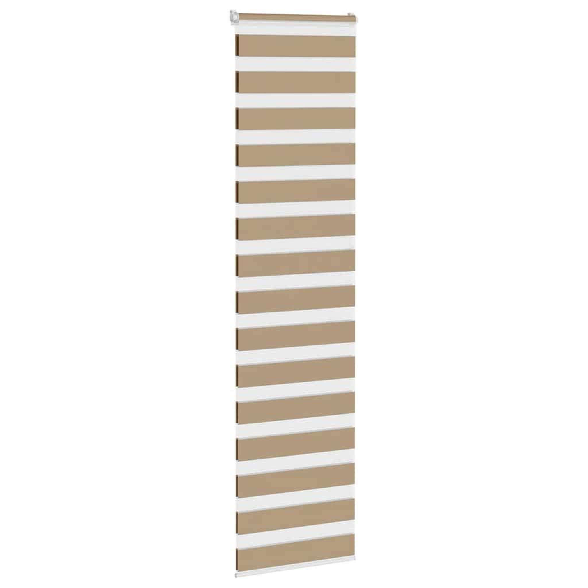 Voir la diapositive 3 : VIDAXL Store zebre marron sable largeur du tissu 50,9 cm polyester