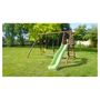 Voir la diapositive 1 : Soulet Portique balançoire avec toboggan - Bois - H2.22m - COLZA