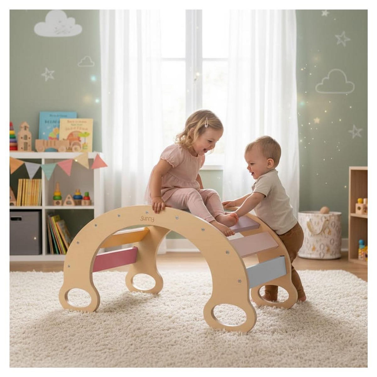 Sunny Bascule Marlie - bois pastel