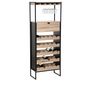 Voir la diapositive 2 : FIVE Meuble bar avec rack pour 25 bouteilles en bois ALIAJ - Noir