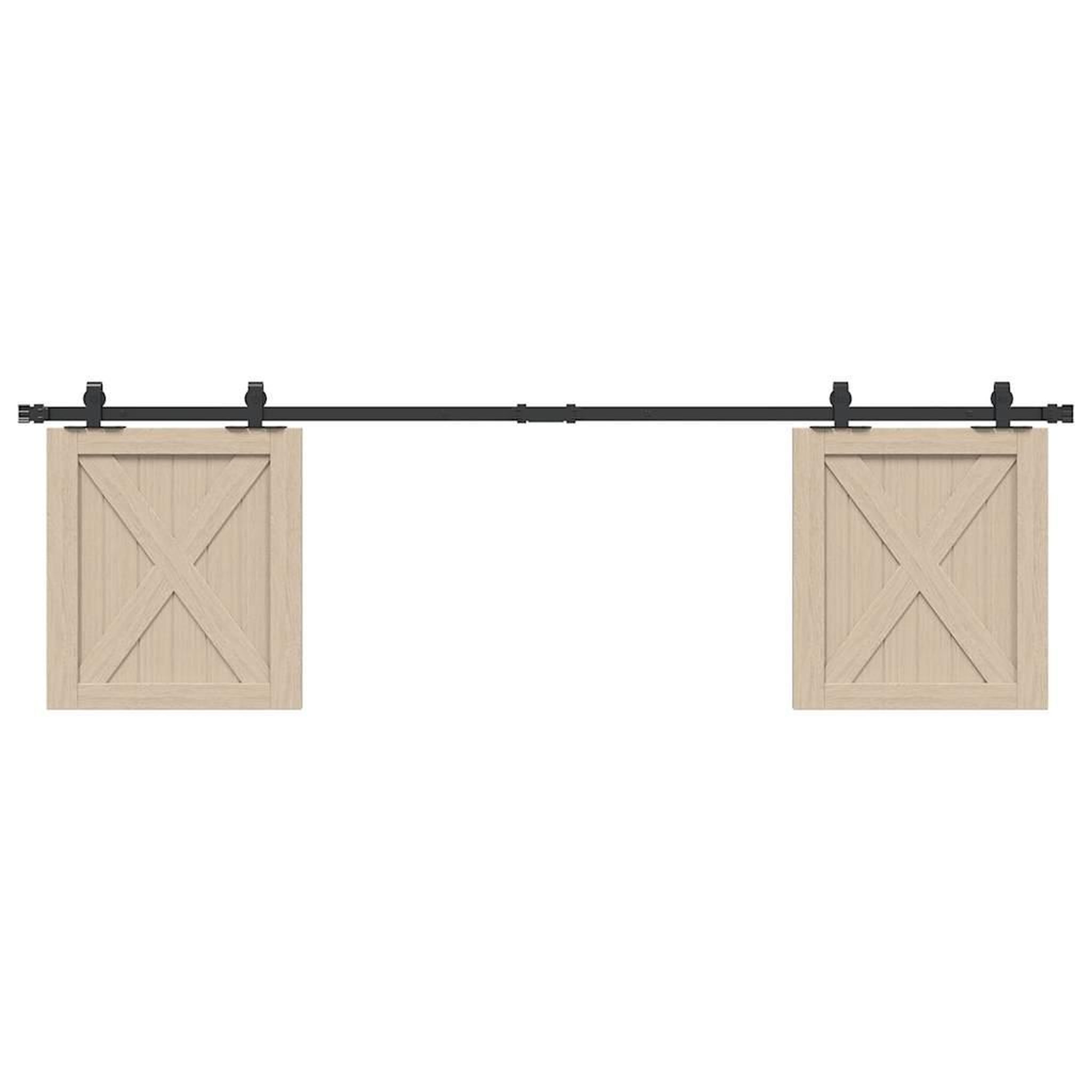 VIDAXL Kit de porte d'armoire coulissante 183 cm acier au carbone