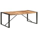 VIDAXL Table a manger 200x100x75 cm bois massif
