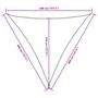 Voir la diapositive 6 : VIDAXL Voile de parasol tissu oxford triangulaire 4x4x4 m noir