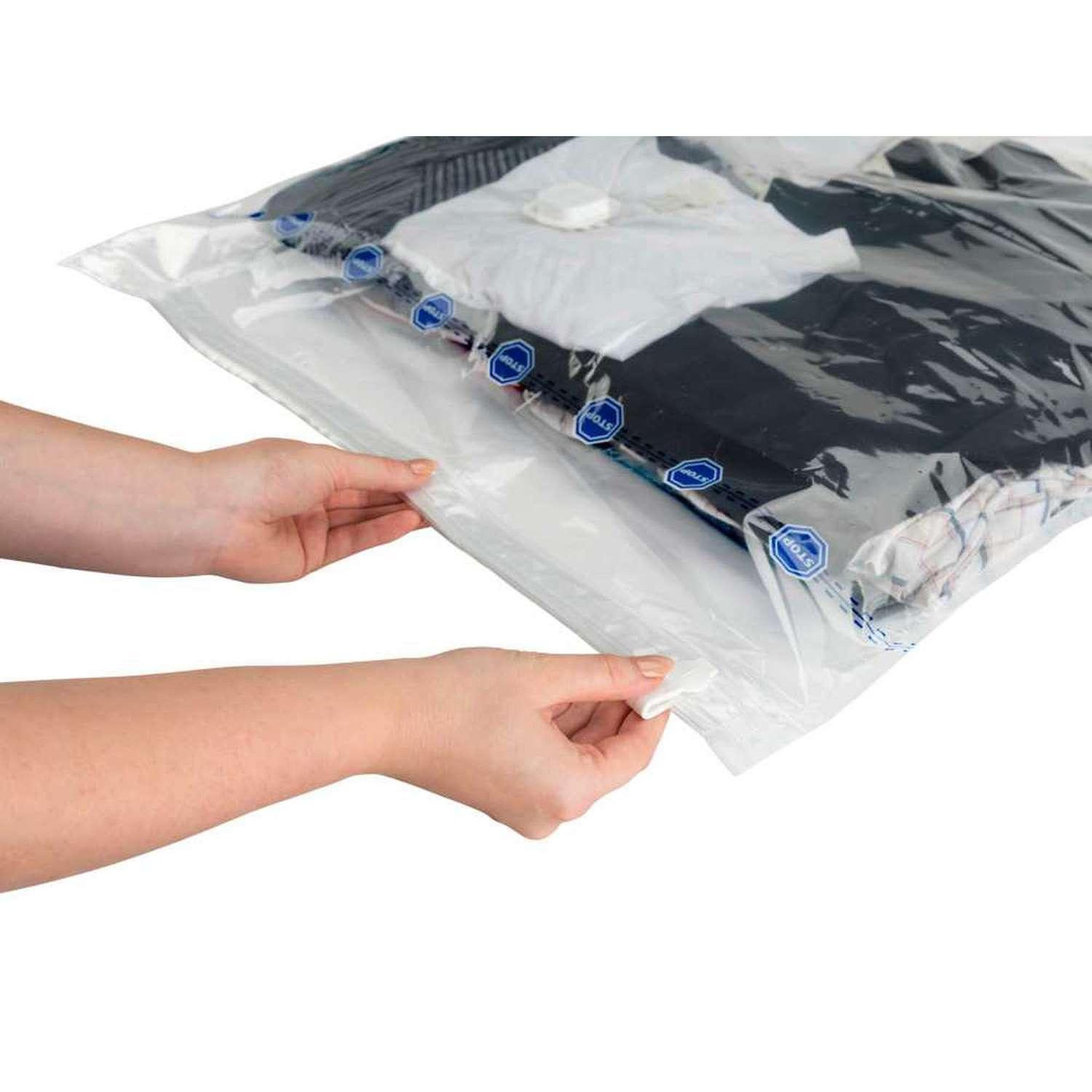Voir la diapositive 4 : Wenko Housse de rangement sous-vide taille xl - 145 x 70 cm