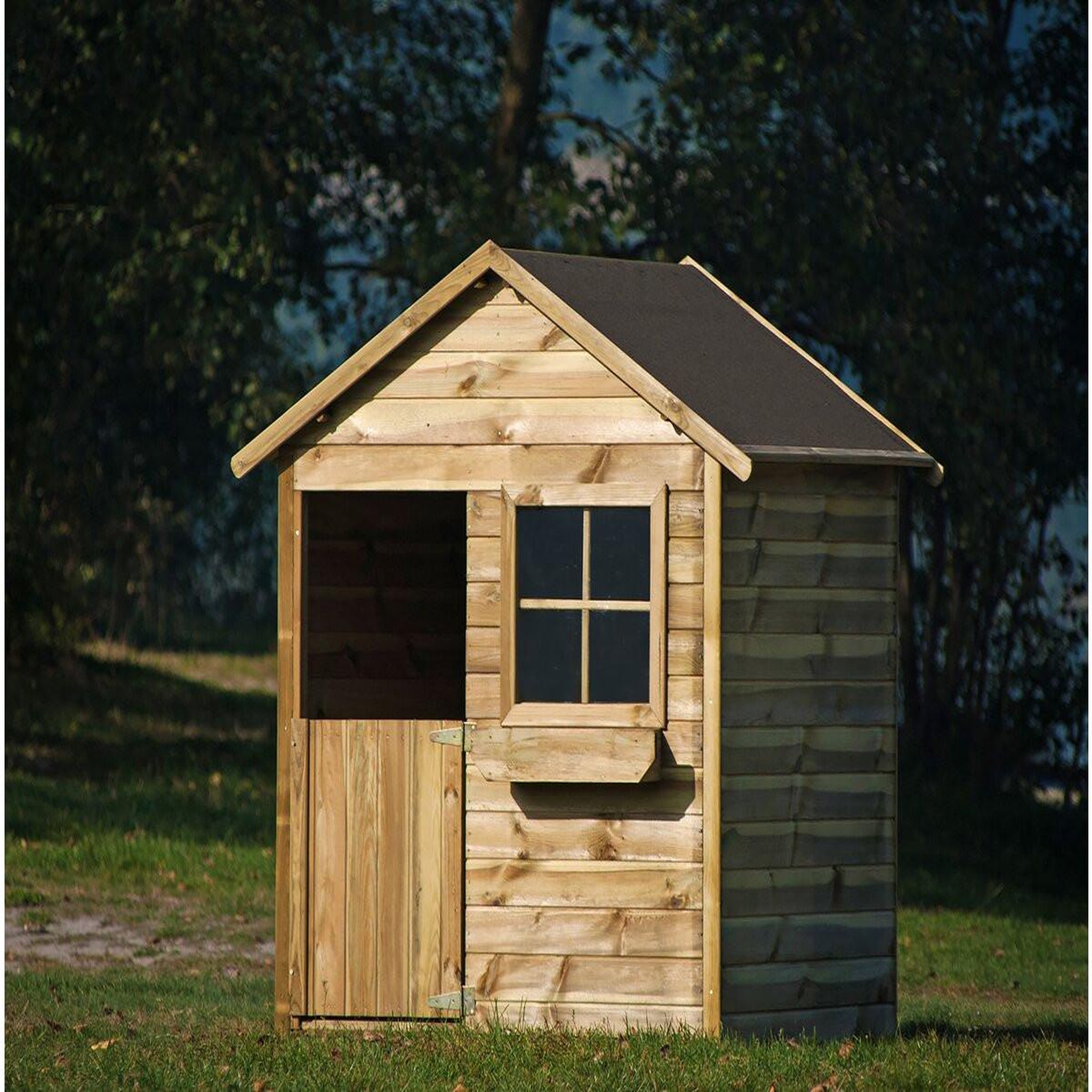Voir la diapositive 2 : Habitat et Jardin Maisonnette  coccinelle  - 126 x 112 x 158 - bois