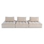 Voir la diapositive 6 : LISA DESIGN Marisol - canapé modulable droit 3 places - velours texturé