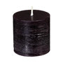 Voir la diapositive 2 : COMPTOIR DE LA BOUGIE Lot de 4 Bougies Votives  Rustic  4,5cm Noir