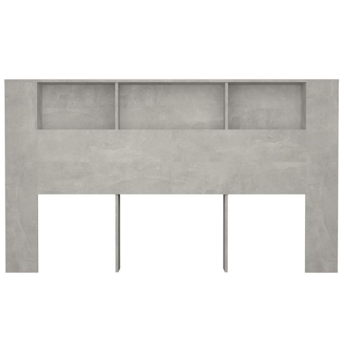 VIDAXL Armoire de tete de lit Gris beton 180x18,5x104,5 cm