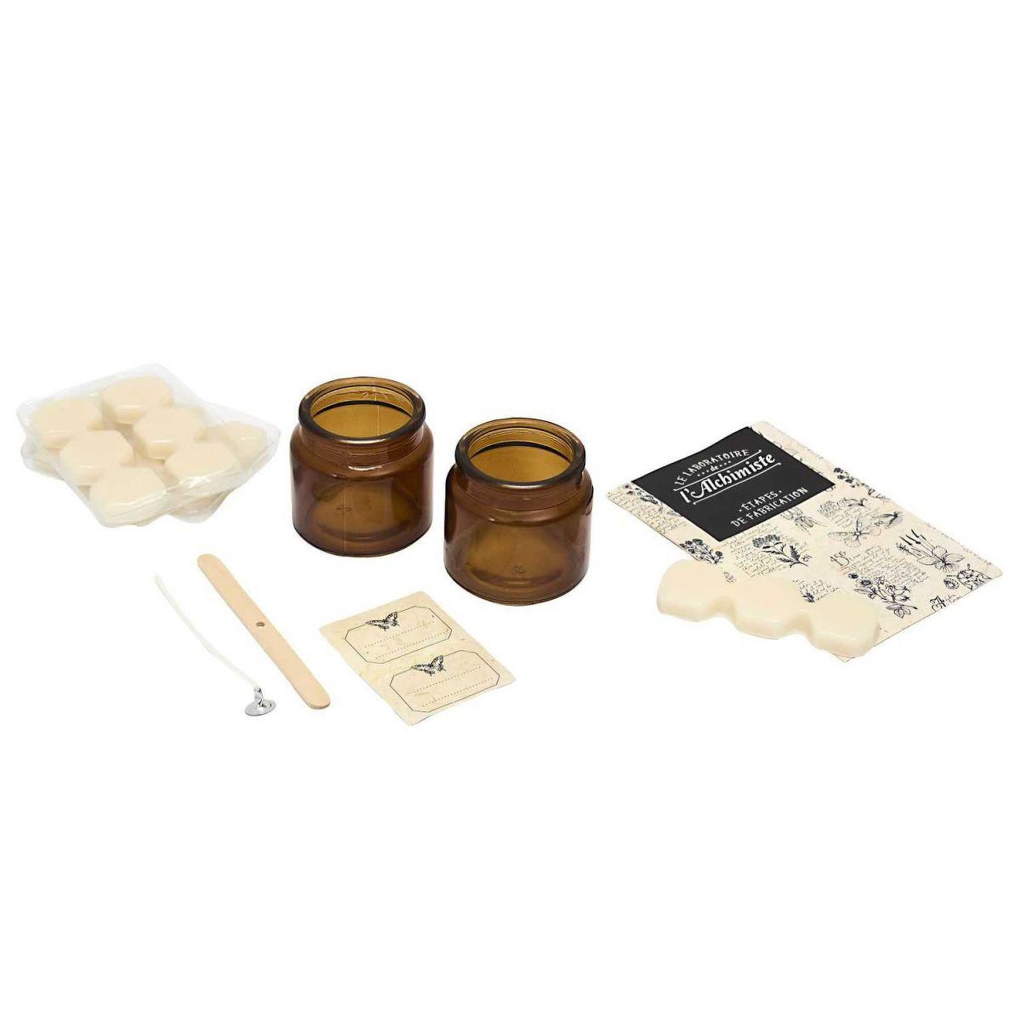 Voir la diapositive 2 : The concept Factory Coffret bougie apothicaire à confectionner  diy  20cm ambre