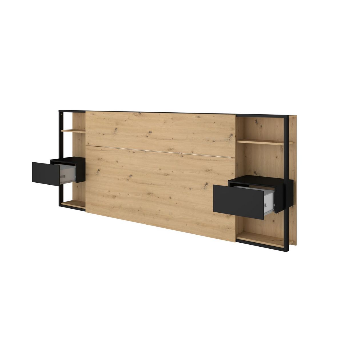 Tête de lit pour lit 140 ou 160 cm avec rangements PAM