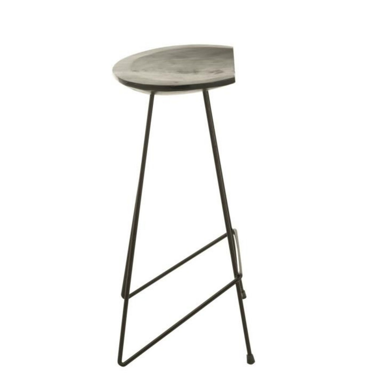 Paris Prix Tabouret de Bar en Bois  Winfred  70cm Noir
