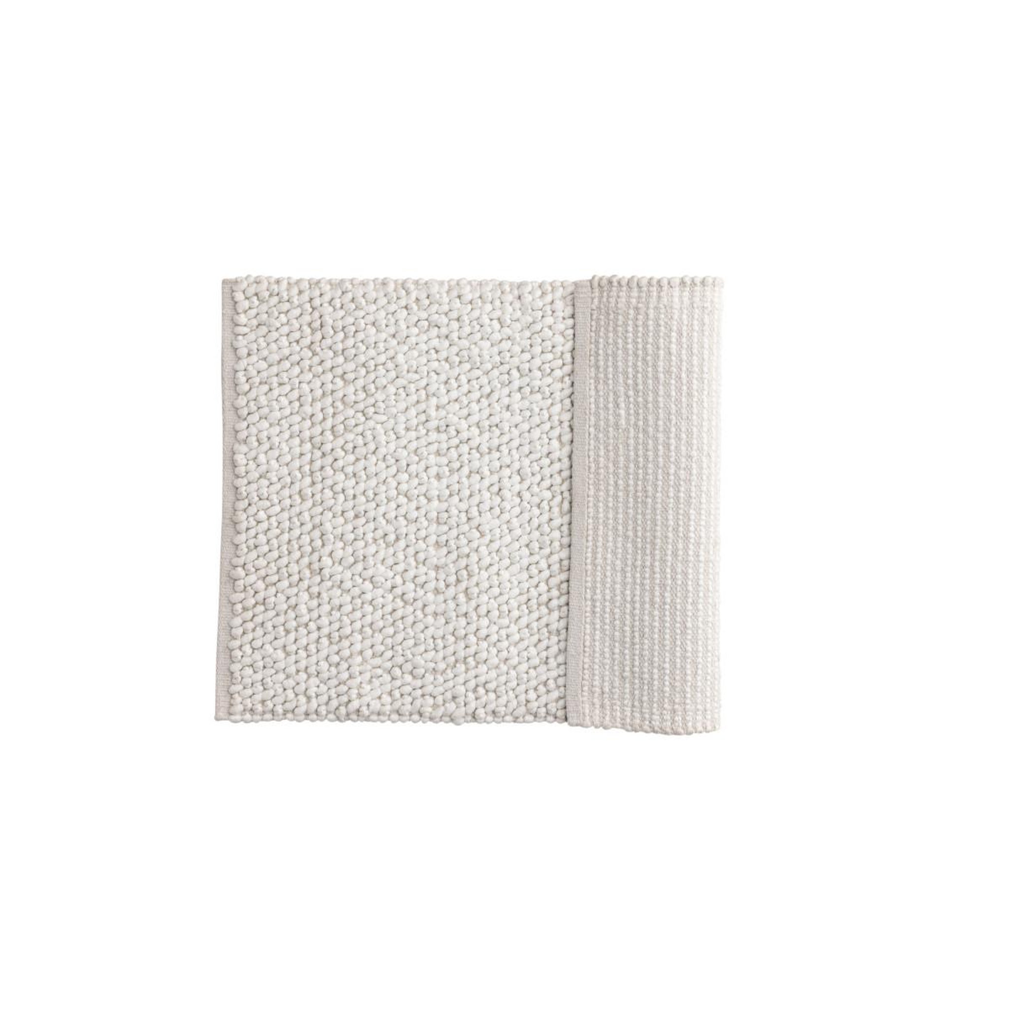 Voir la diapositive 2 : Paris Prix Tapis de salle de bain  wilmer  50x80cm blanc