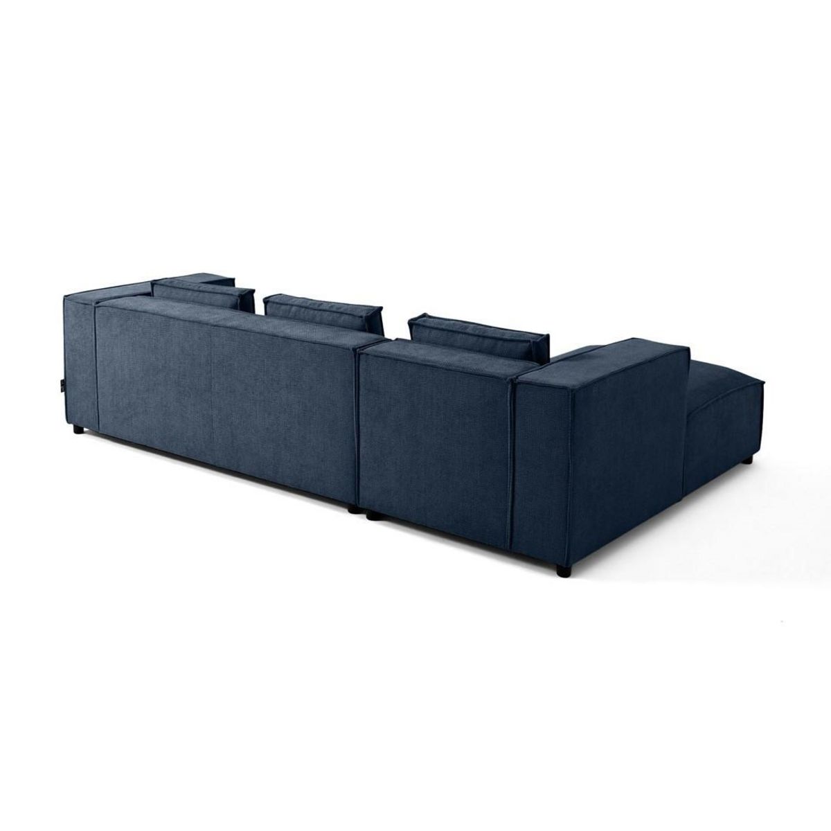 LISA DESIGN Stella - canapé d'angle gauche - 4 places - en tissu texturé