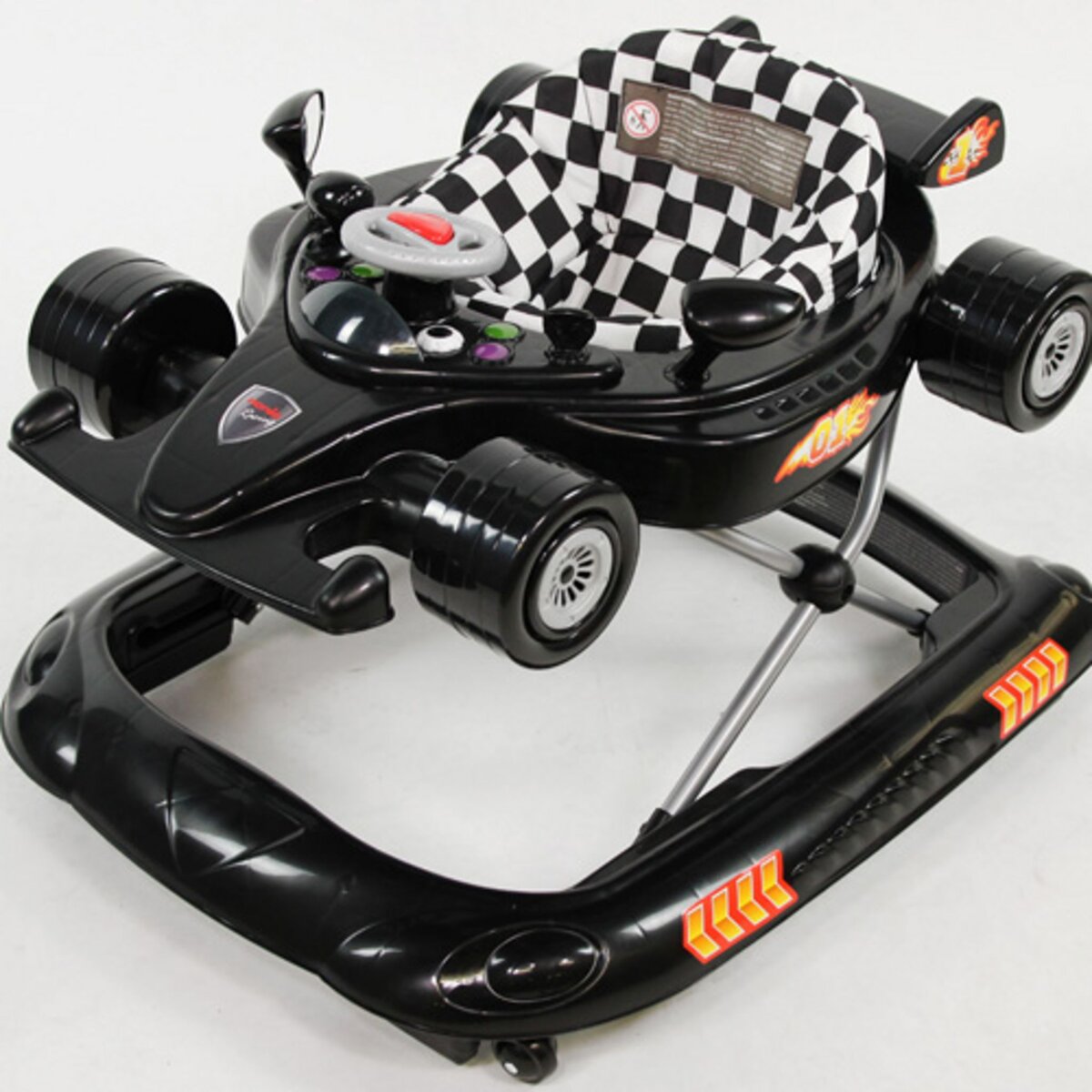 NANIA Trotteur bébé racing de 9 à 12kg noir