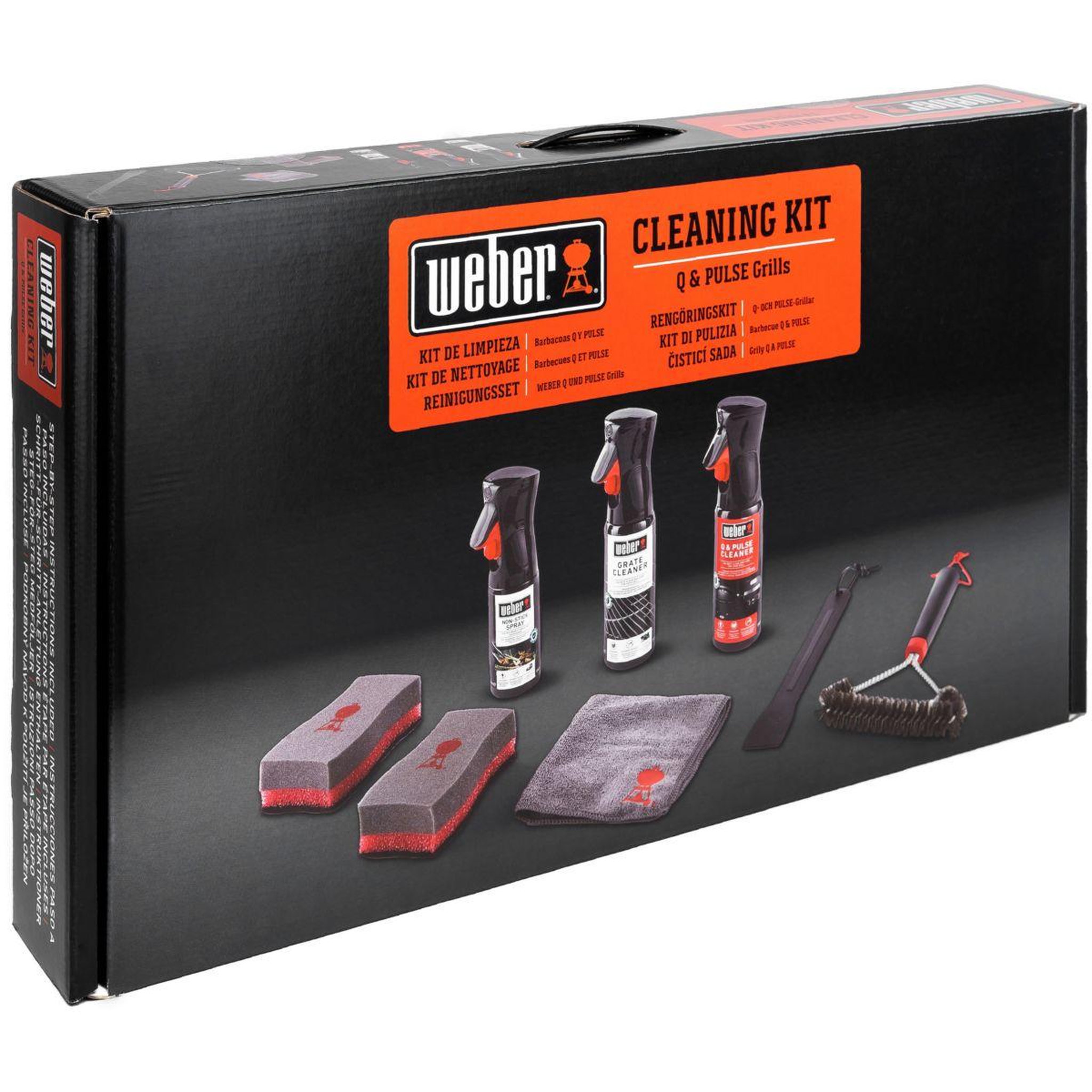 Voir la diapositive 3 : Weber Nettoyant barbecue kit de nettoyage bbq q & pulse