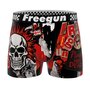 Voir la diapositive 3 : FREEGUN Lot de 4 boxers enfant Rock Da Summer