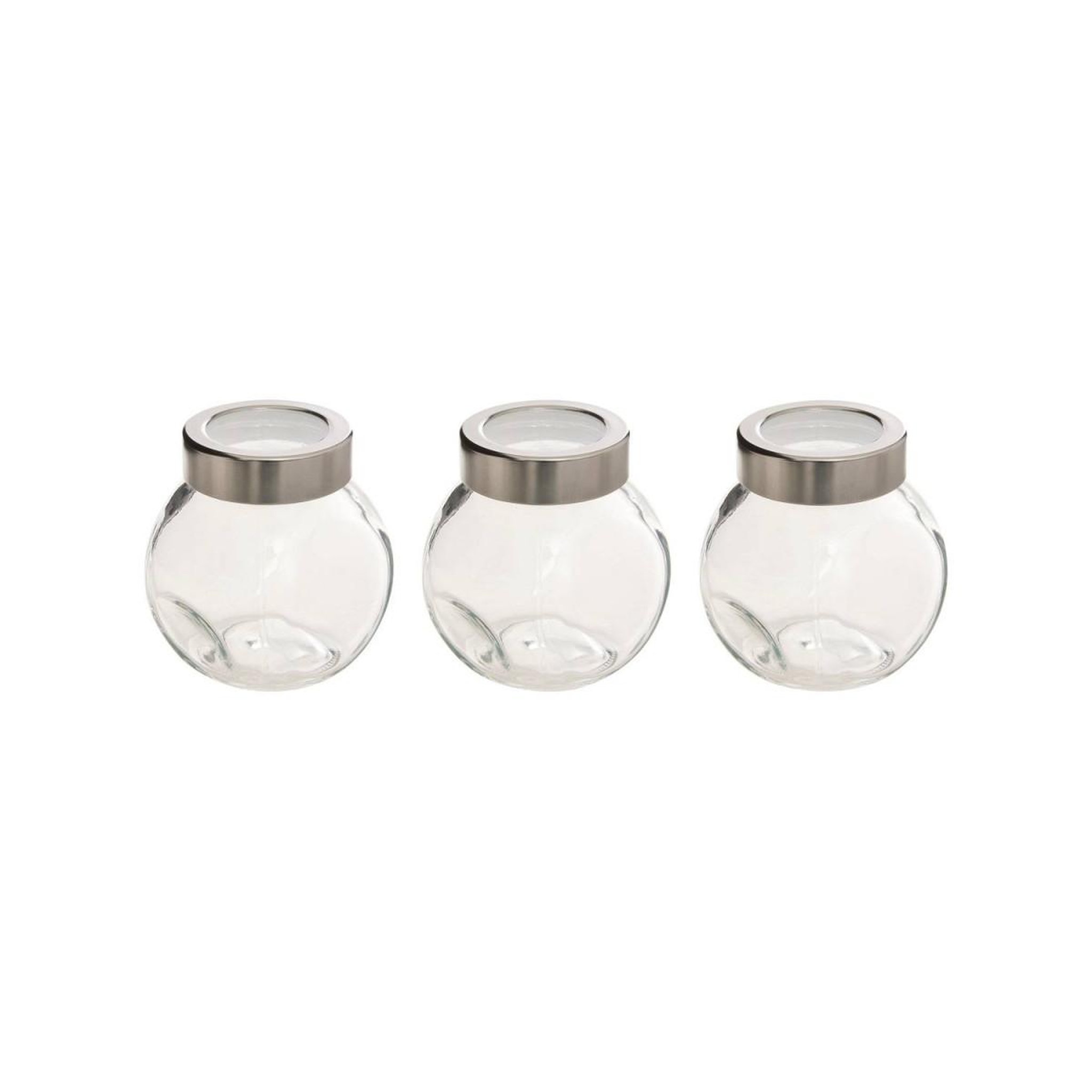FIVE Lot de 3 bocaux à épices  miro  8cm transparent