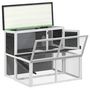 Voir la diapositive 5 : VIDAXL Clapier gris 102x90x84,5 cm bois de pin massif