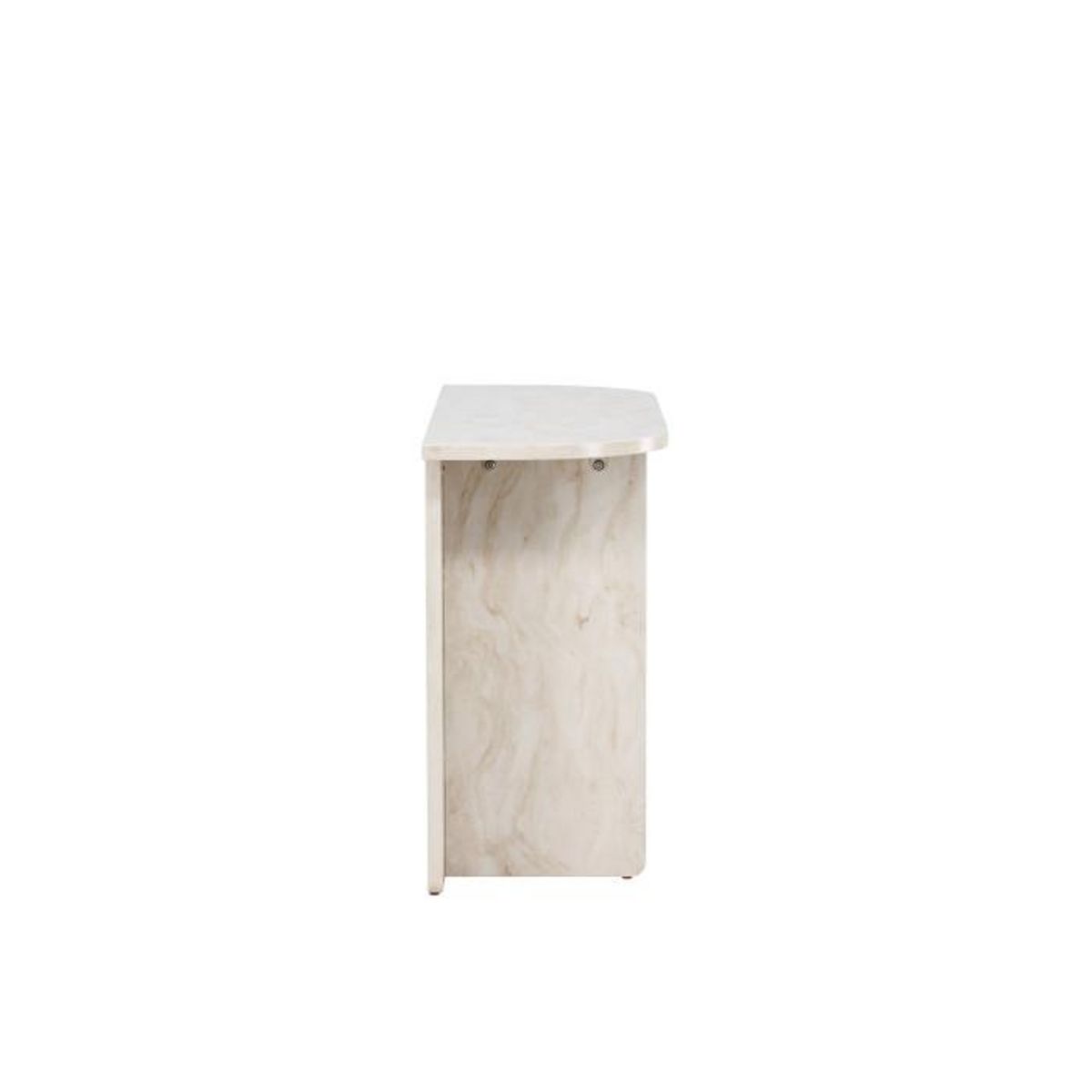 Paris Prix Console Effet Marbre  Alesund  120cm Beige