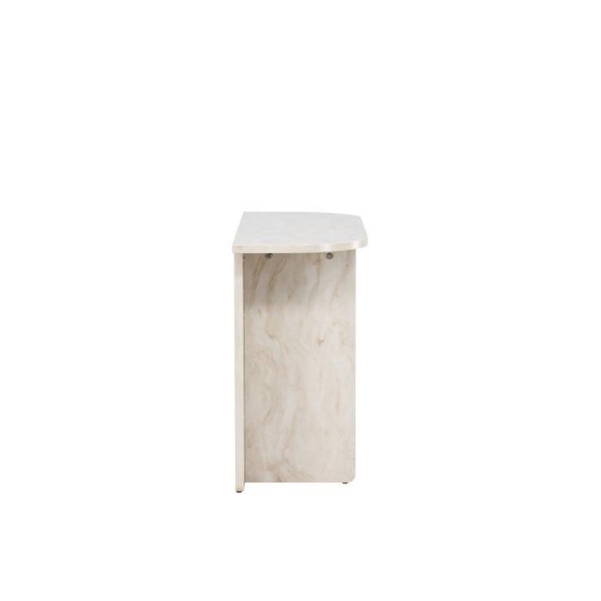 Paris Prix Console Effet Marbre  Alesund  120cm Beige