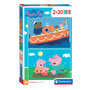 Voir la diapositive 1 : CLEMENTONI Clementoni Jigsaw Puzzle Super Color Peppa Pig, 2x20pcs. 24797
