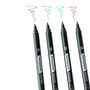 Voir la diapositive 4 : AUCHAN Lot de 4 marqueurs permanents pointe fine