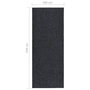 Voir la diapositive 6 : VIDAXL Tapis 100x250 cm Anthracite