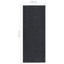 Voir la diapositive 6 : VIDAXL Tapis 100x250 cm Anthracite