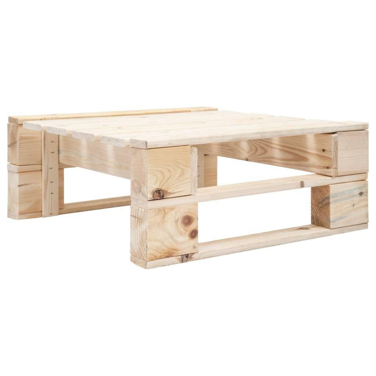 VIDAXL Repose-pied palette de jardin bois