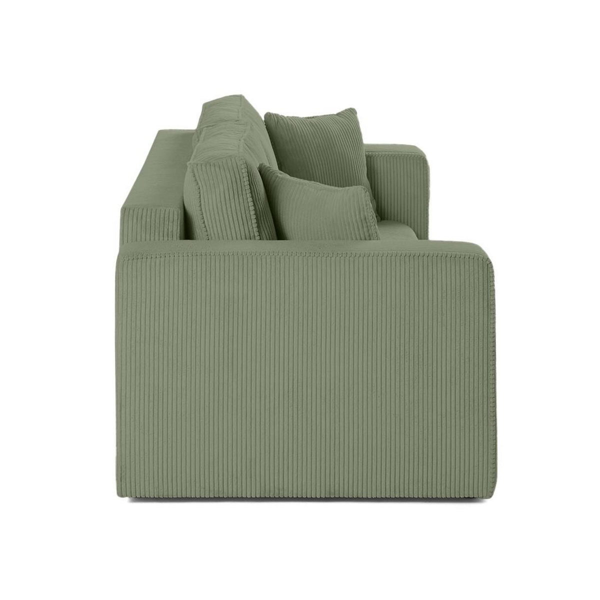 BEST MOBILIER Topaze - canapé droit 2 places - en velours côtelé