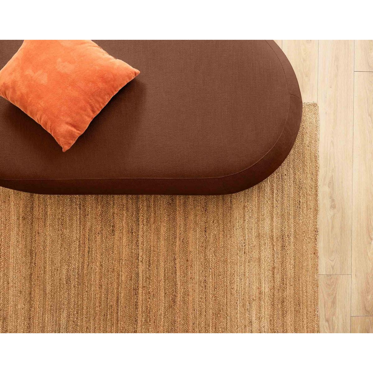 LISA DESIGN Santorini - pouf modulable - en tissu texturé