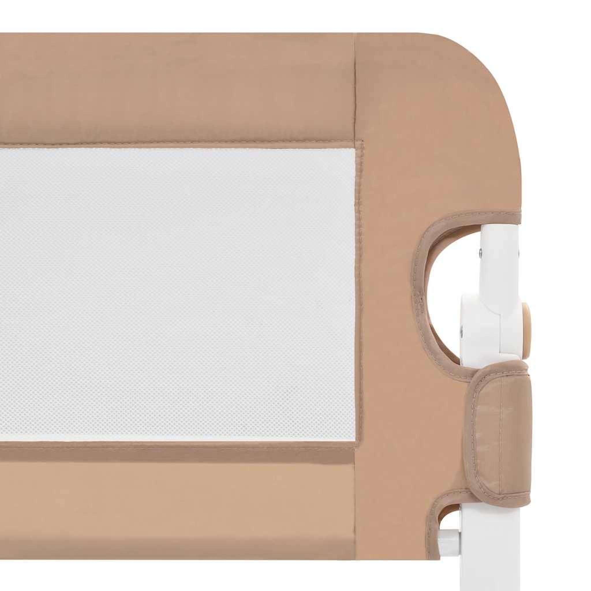 Voir la diapositive 5 : VIDAXL Barriere de lit enfant Taupe 102x42 cm Polyester